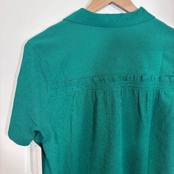 Athleta Echo Top NEW with tags Size Small Textured Green - Picture 8 of 13